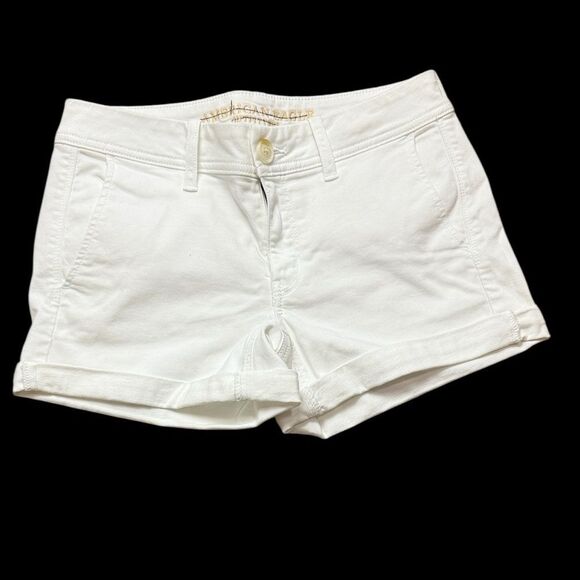 NWOT American Eagle White Chino Shorts - Picture 1 of 7